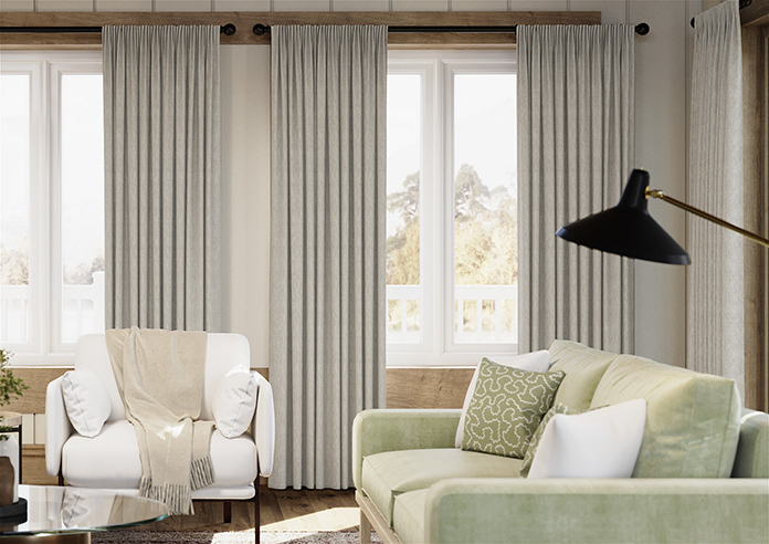 Genoa Faux Silk (Blackout), Sterling Shimmer - Made to Measure Curtains - Image 3